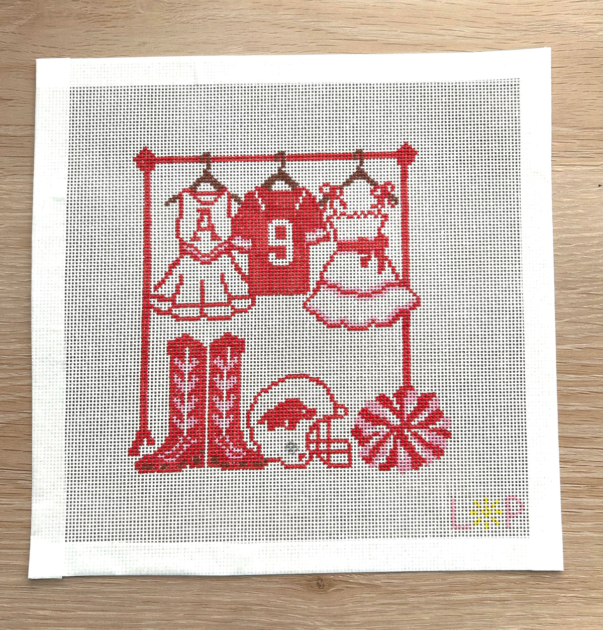 Arkansas Closet Clothing Rack Needlepoint Canvas