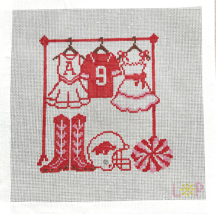 Arkansas Closet Clothing Rack Needlepoint Canvas