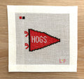 Hogs Pennant Needlepoint Canvas