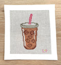 Iced Coffee Needlepoint Canvas