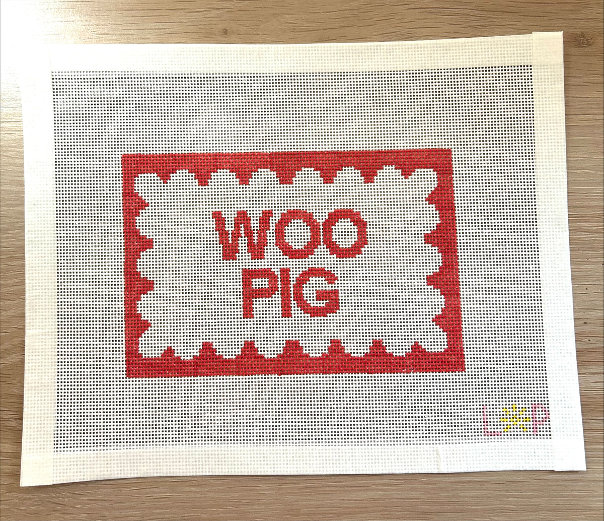 Woo Pig Scalloped Sign